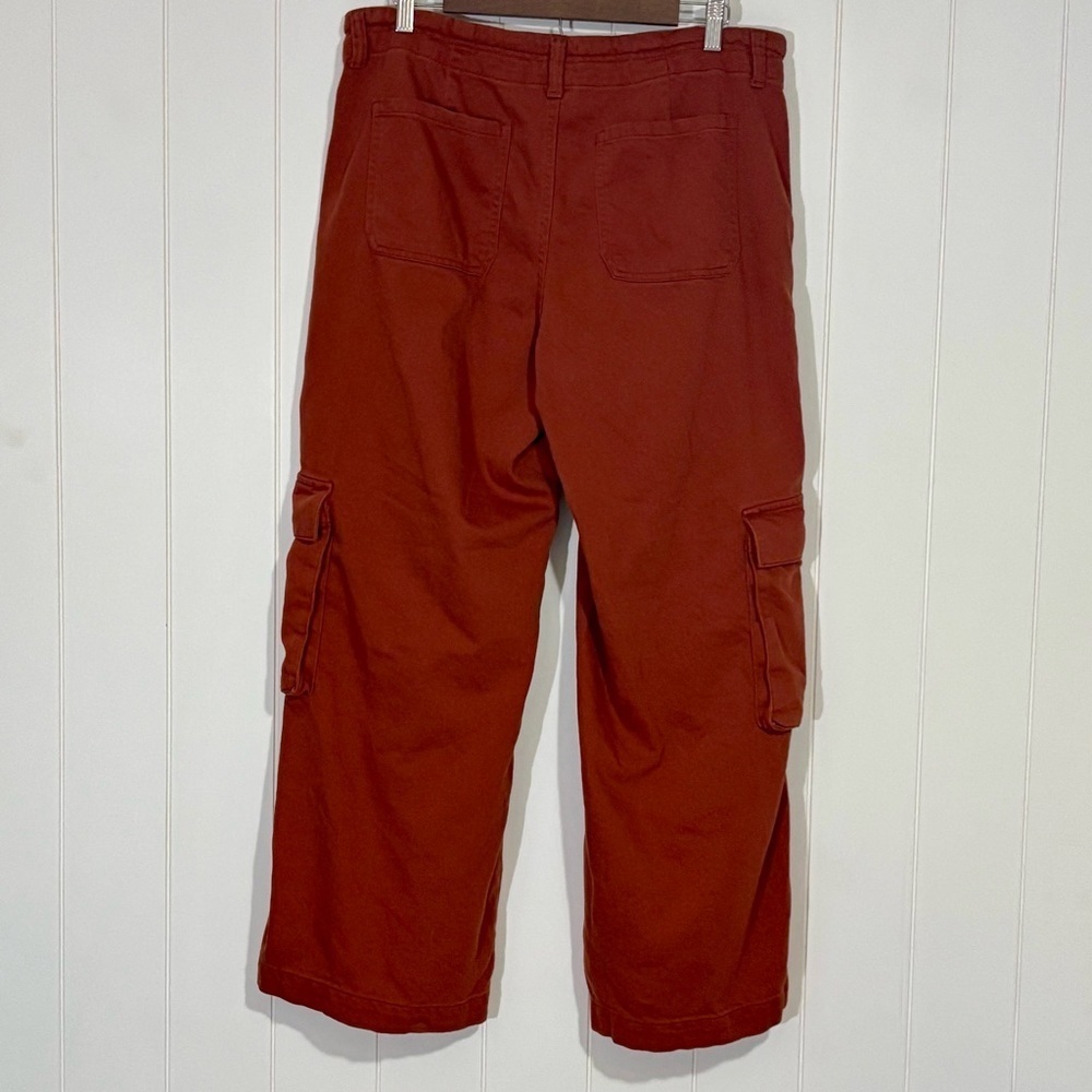 Women’s Wide Leg Drawstring Cargo Pants size 14 SHORT - Picture 2 of 8